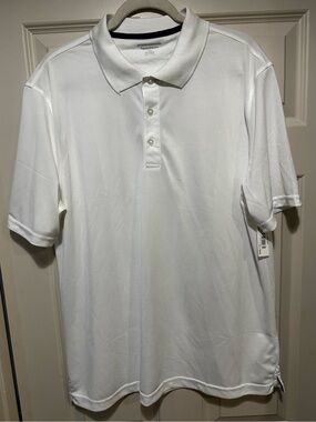 Men's Large White Golf Polo NWT
